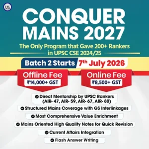 Conquer Mains 2027 BATCH 2 (OFFLINE)