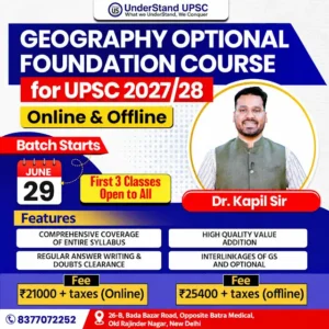 Geography Optional Foundation (ONLINE)